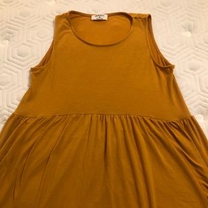 Zenana Mustard Color Babydoll Shirt Size Medium